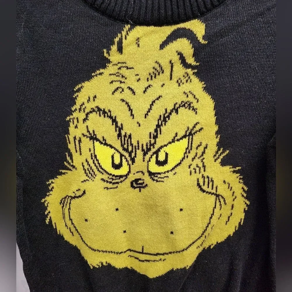 Size 2T Toddler Boys Holiday Sweater The Grinch Dr. Seuss Merry Grinchmas, New